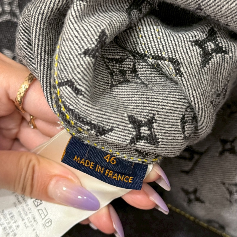 LV Nigo2.0黑拼接牛仔外套-2