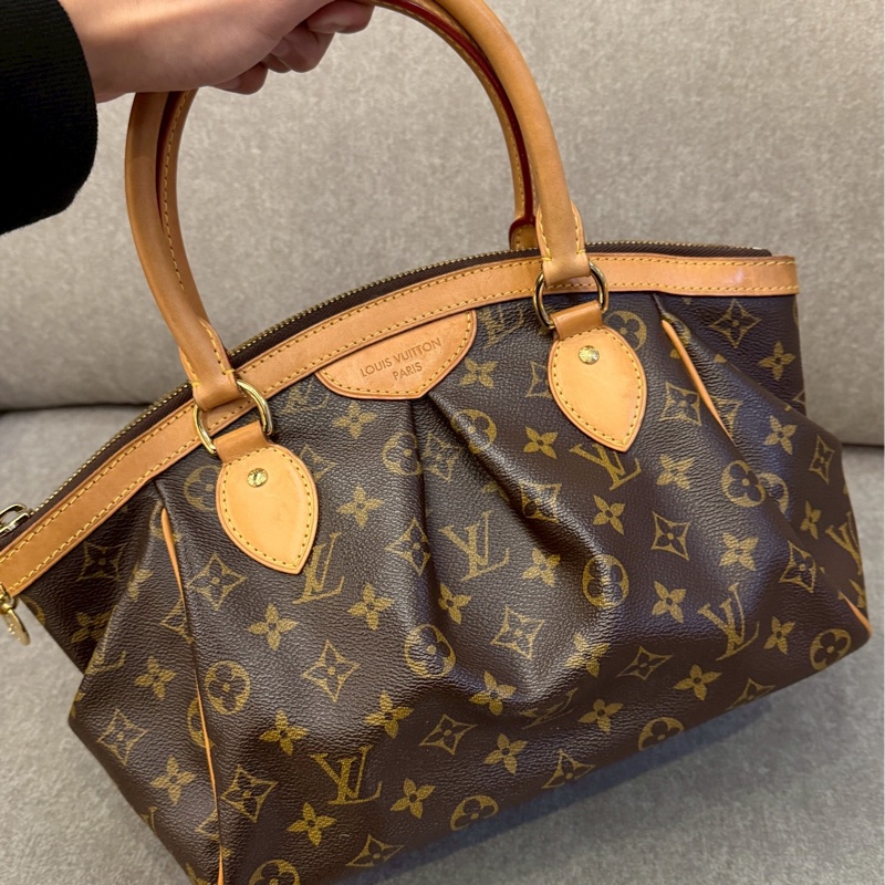 LV vintage老花水餃包-1