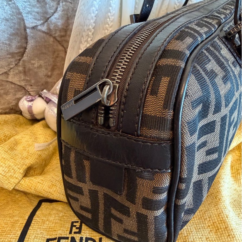 芬迪包 法棍包 法棍 腋下包 手提包 包包  可拆皮革肩帶  肩背包 托特包  中古包 復古包 古董包 托特包 fendi baguette bag-14