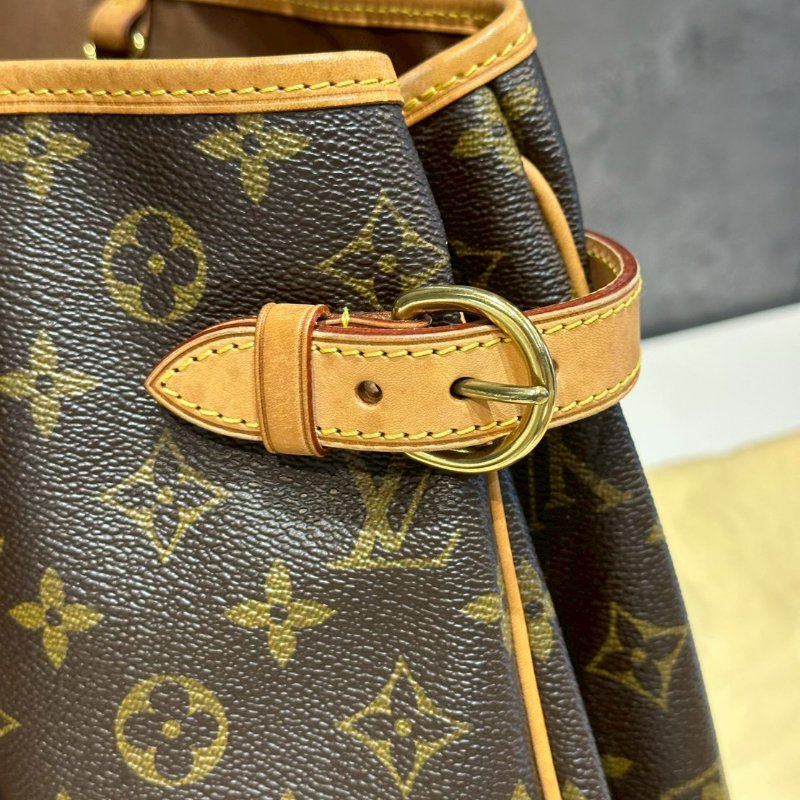 💎Han's house精品服飾💎LOUIS VUITTON 經典款 LV M51154 字紋 橫式 名媛包 手提包 肩背包-6