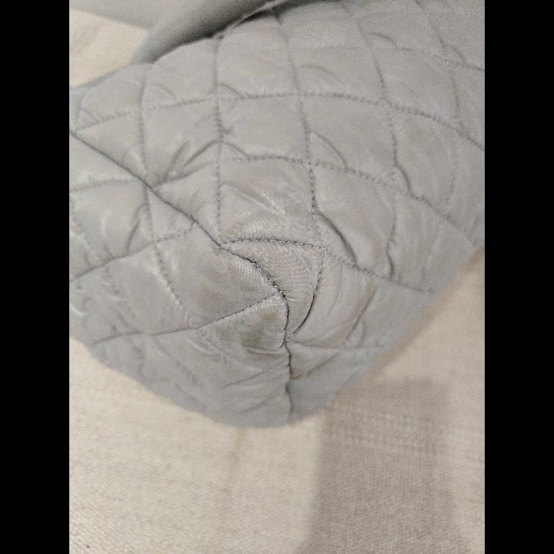 Chanel 香奈兒 極美灰銀色 Coco Cocoon 尼龍醫生包  肩背包 手提包-21