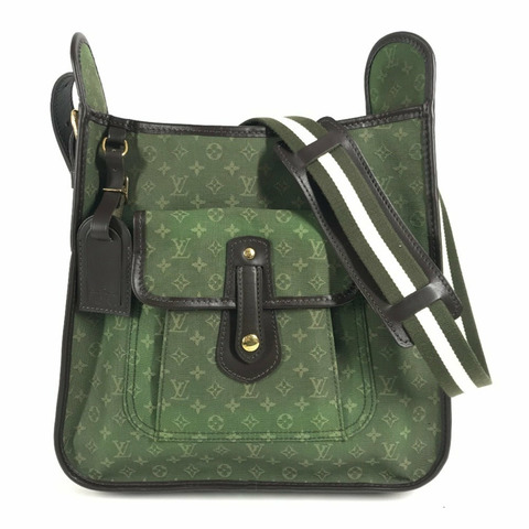 路易威登 M92322 Monogram Mini Buzas Marie Kate 斜背單肩帆布包，男女通用，卡其色