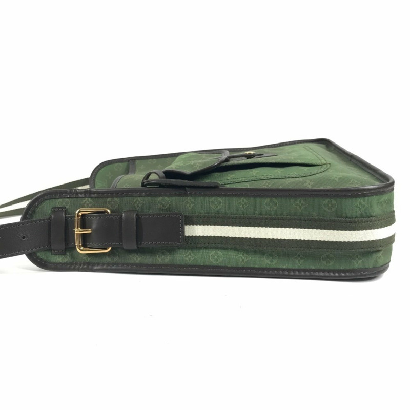 路易威登 M92322 Monogram Mini Buzas Marie Kate 斜背單肩帆布包，男女通用，卡其色-2