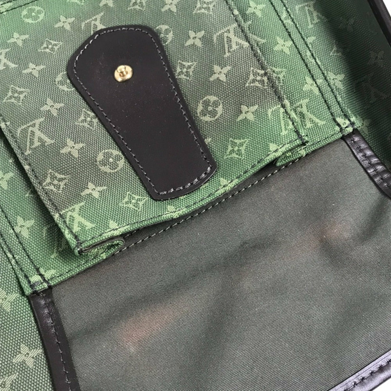 路易威登 M92322 Monogram Mini Buzas Marie Kate 斜背單肩帆布包，男女通用，卡其色-14