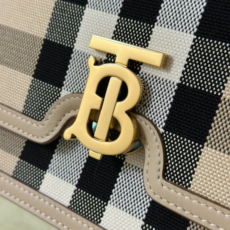 💎Han's house精品服飾💎 Burberry 經典格紋帆布包 側背包-7