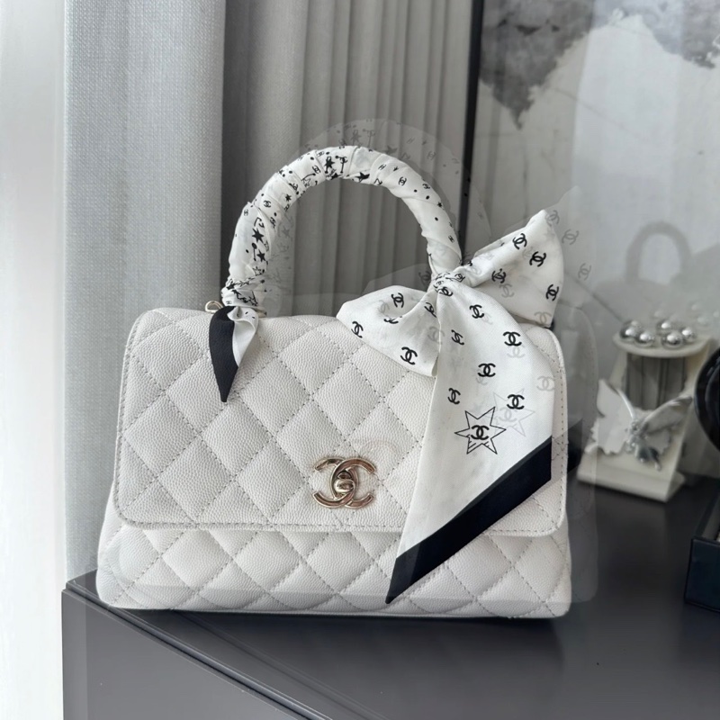 全新全配❤️晶片❤️ 香奈兒 #白金 #cocohandle #荔枝皮 #小號-2