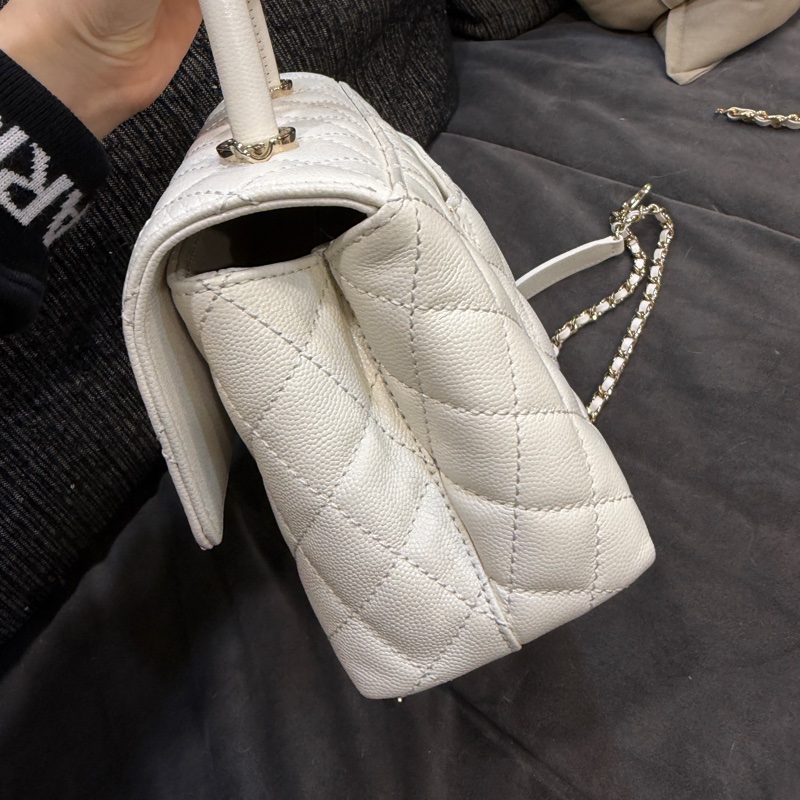 全新全配❤️晶片❤️ 香奈兒 #白金 #cocohandle #荔枝皮 #小號-9