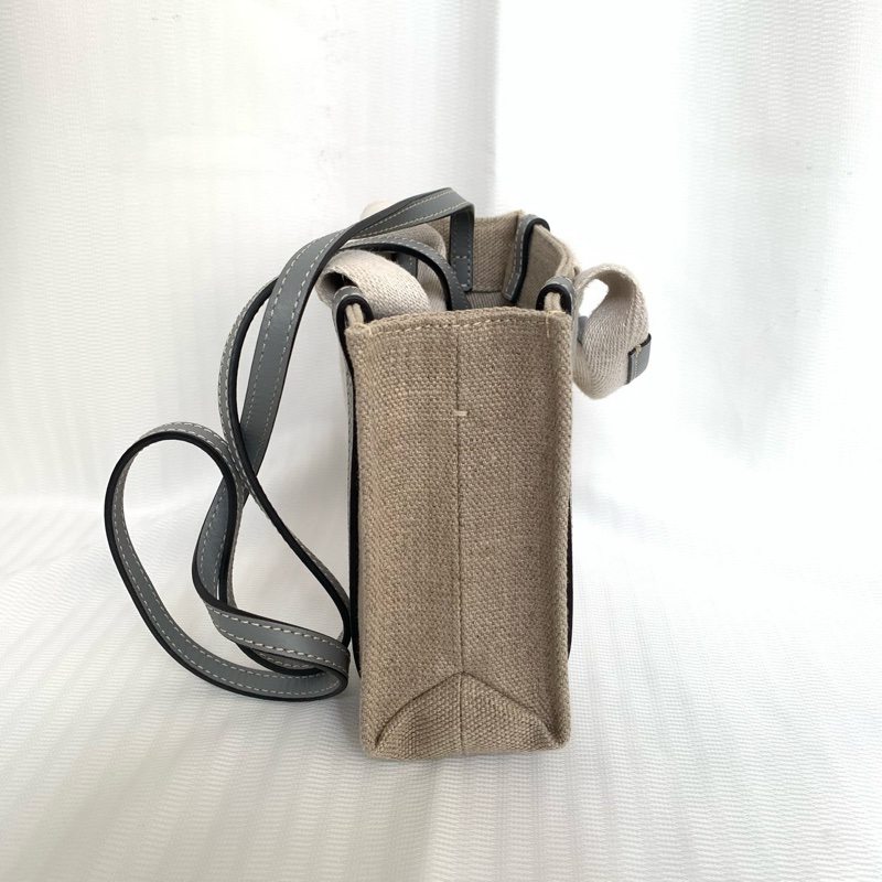 Chloe woody mini 帆布拼皮托特-4