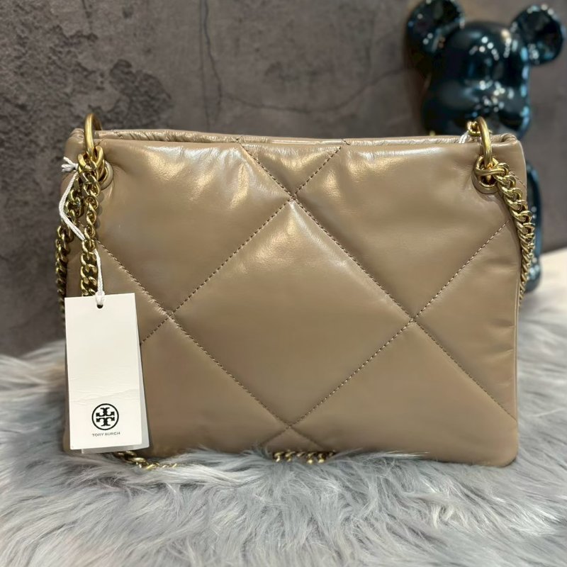 💎Han's house精品服飾💎Tory Burch 奶茶裸色 雲朵包 肩背包 側背包-1