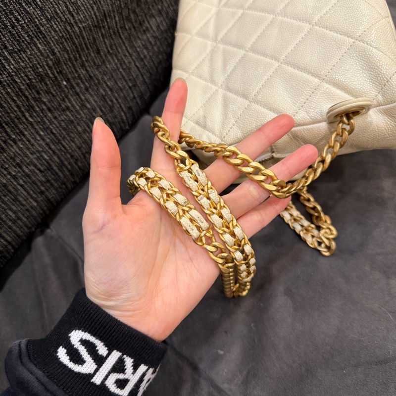 99新全配❤️ 香奈兒 #白金 #雙肩包 #荔枝皮 #豆腐包-13