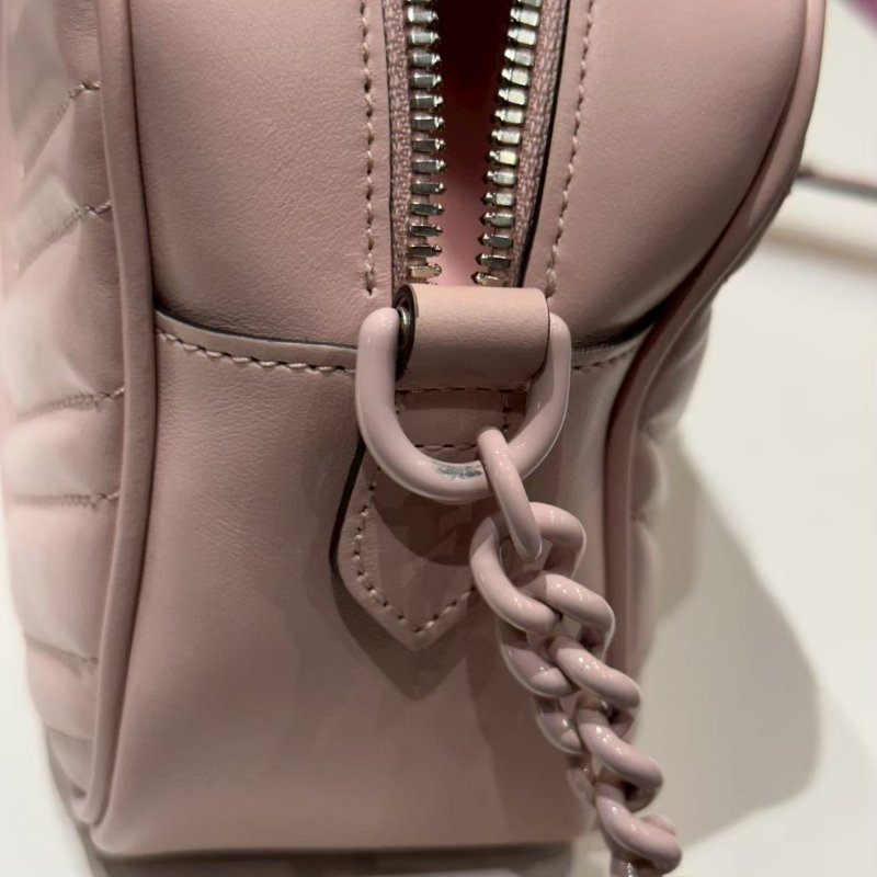 💎Han's house精品服飾💎GUCCI Gg Marmont 中款 相機包粉色-5