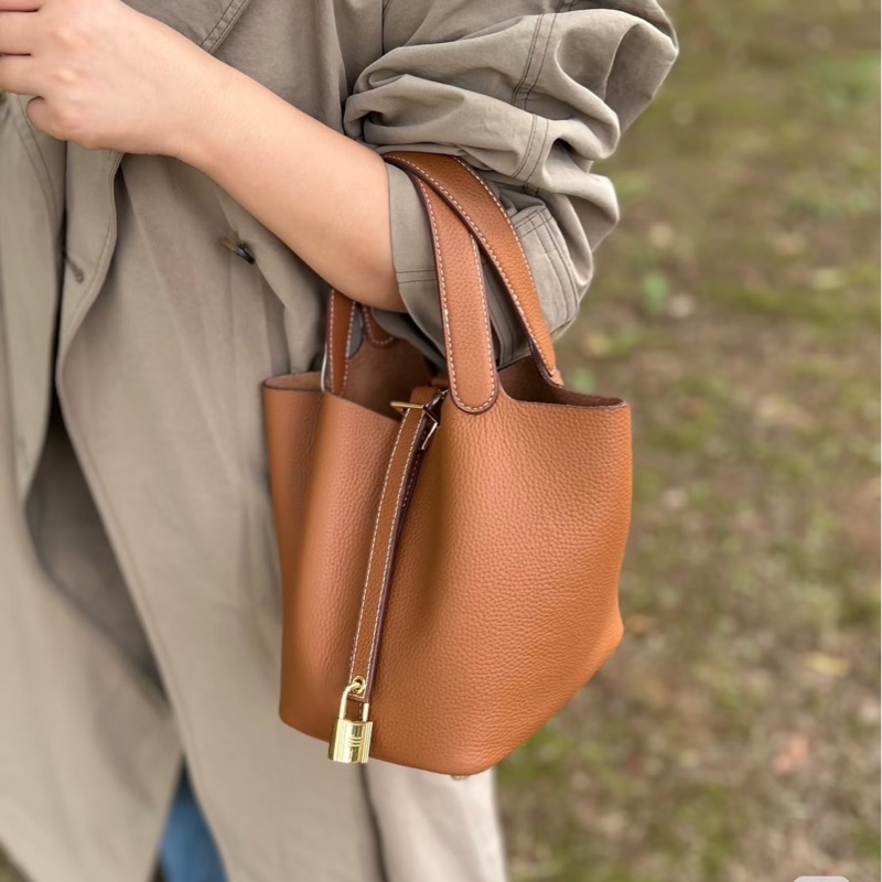 全新全配🈶23你購證❤️ #愛馬仕 #picotin18 #菜籃子18 #金棕 #金釦-1