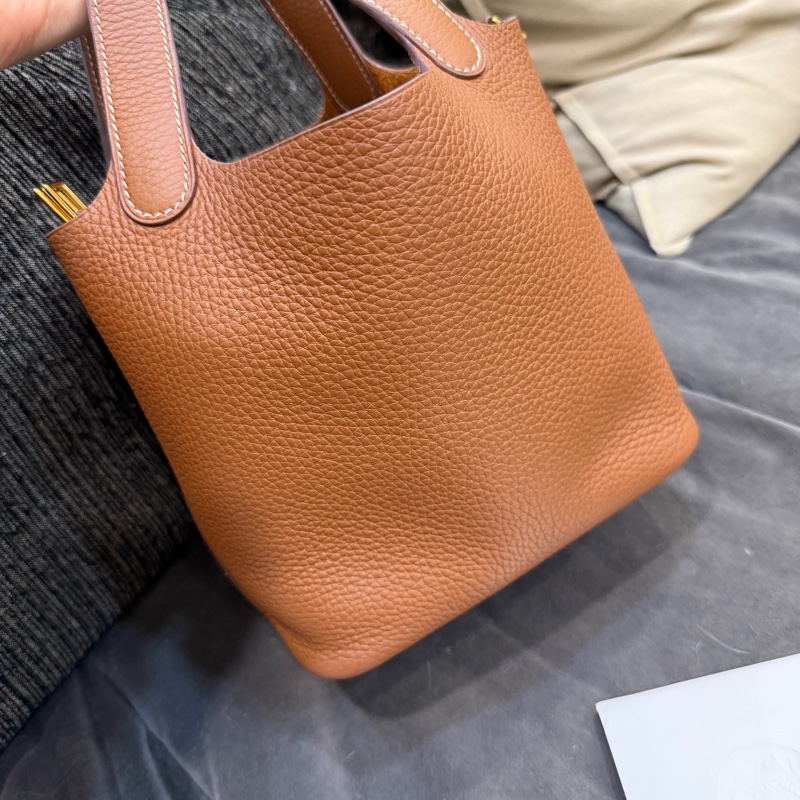 全新全配🈶23你購證❤️ #愛馬仕 #picotin18 #菜籃子18 #金棕 #金釦-4