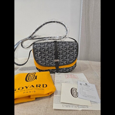 100%正品專櫃貨✨Goyard Belvedere PM 經典郵差包 灰色 🈶購證