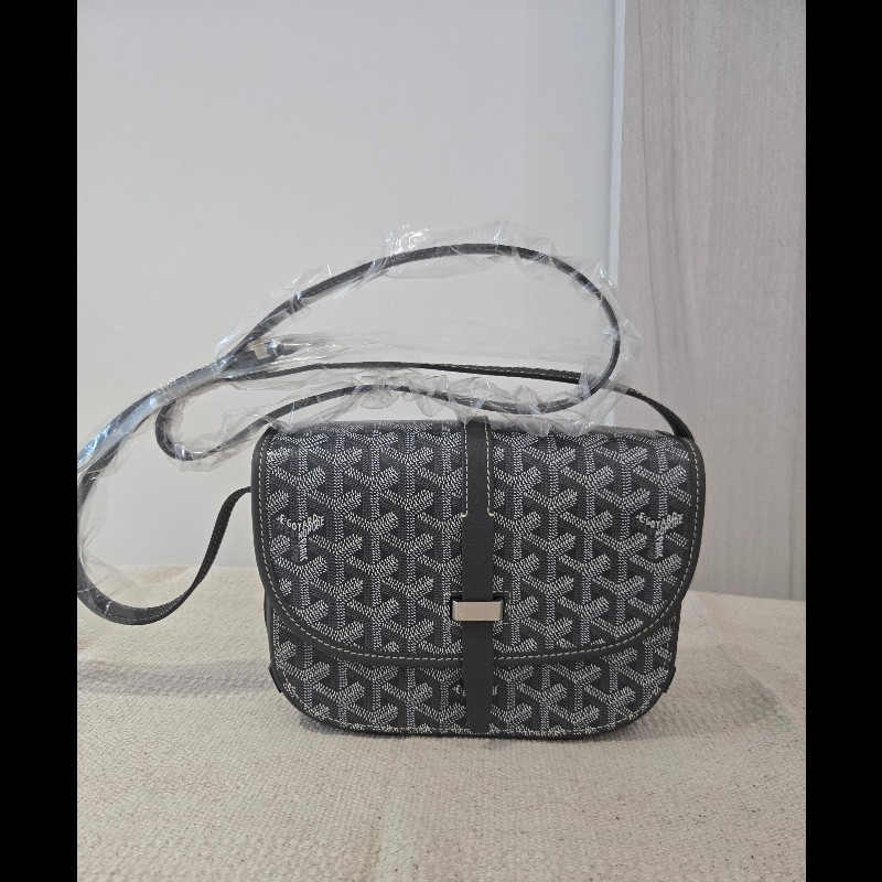 100%正品專櫃貨✨Goyard Belvedere PM 經典郵差包 灰色 🈶購證-3