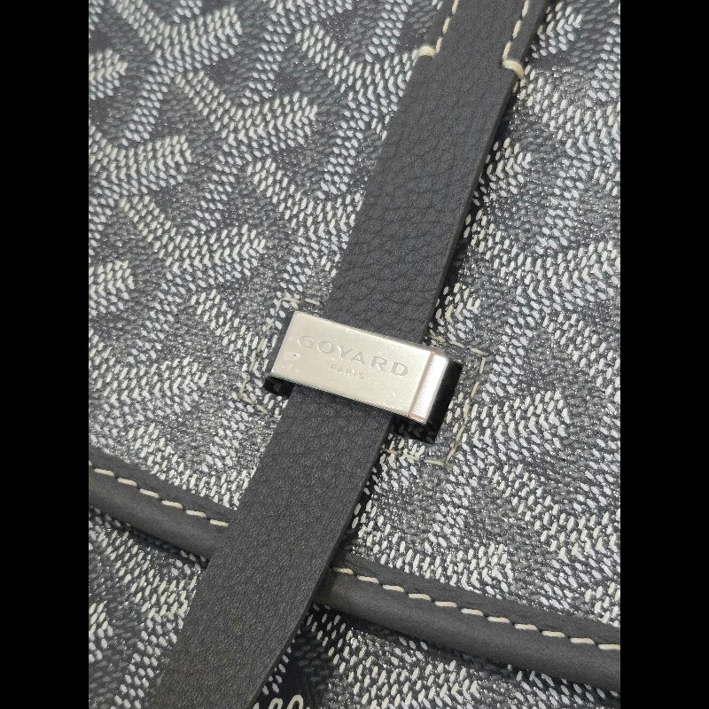 100%正品專櫃貨✨Goyard Belvedere PM 經典郵差包 灰色 🈶購證-6