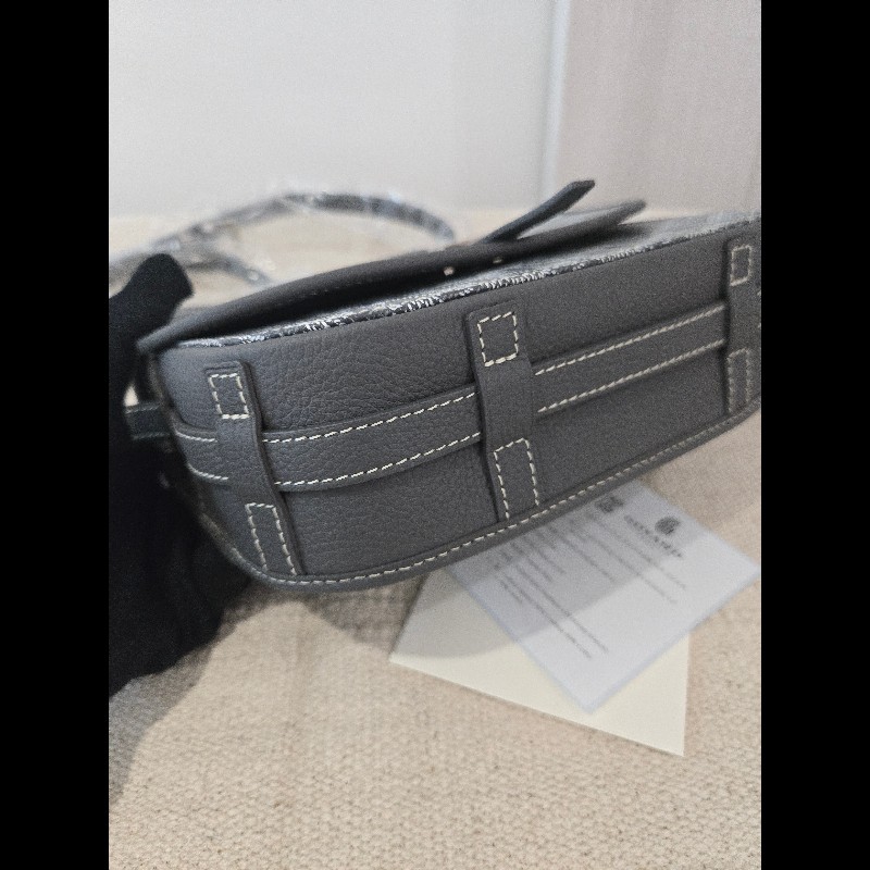 100%正品專櫃貨✨Goyard Belvedere PM 經典郵差包 灰色 🈶購證-14