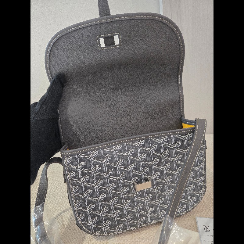 100%正品專櫃貨✨Goyard Belvedere PM 經典郵差包 灰色 🈶購證-19