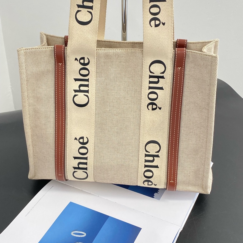 Chloe 蔻依中號托特包 帆布-2
