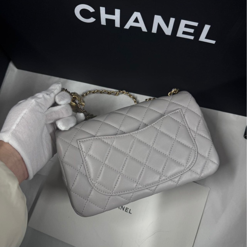 #閒置帶膜🈶購證 #絕版香芋紫 香奈兒金球Cf20大mini 芯片款-3