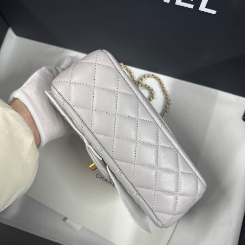 #閒置帶膜🈶購證 #絕版香芋紫 香奈兒金球Cf20大mini 芯片款-6