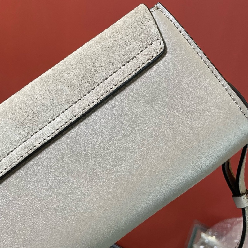 Chloe蔻依 faye大象灰麂皮圓環包迷你✨-25