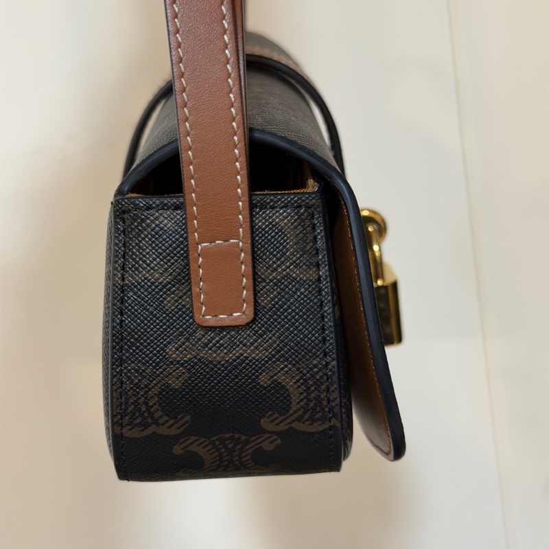 全新全配❤️ celine #老花 #肩背包 #鎖頭腋下包 #lisa同款-7