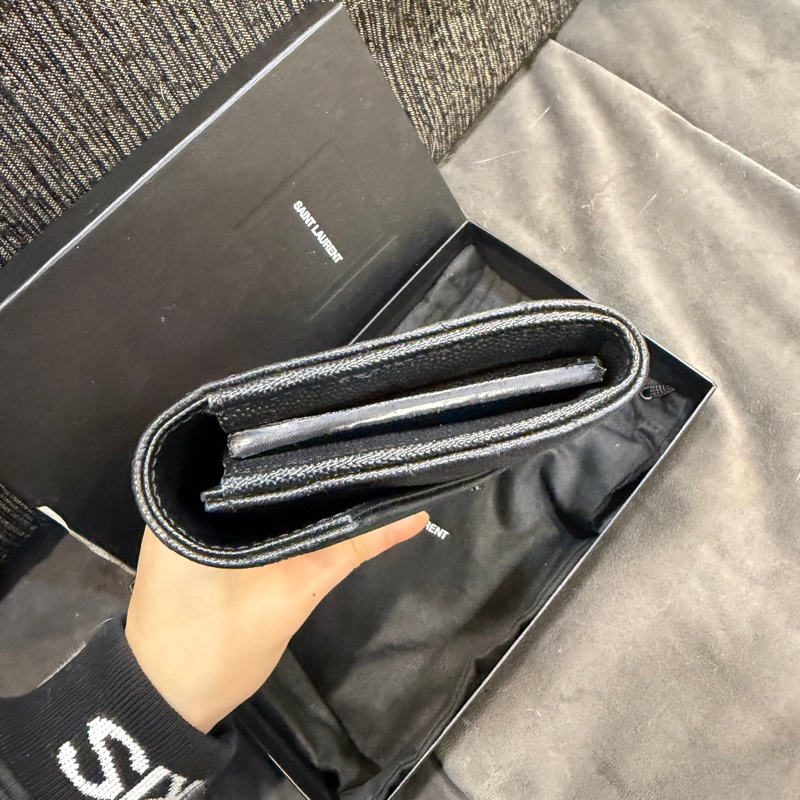 全新全配❤️ ysl #soblack #全黑 #荔枝皮 #長夾-2