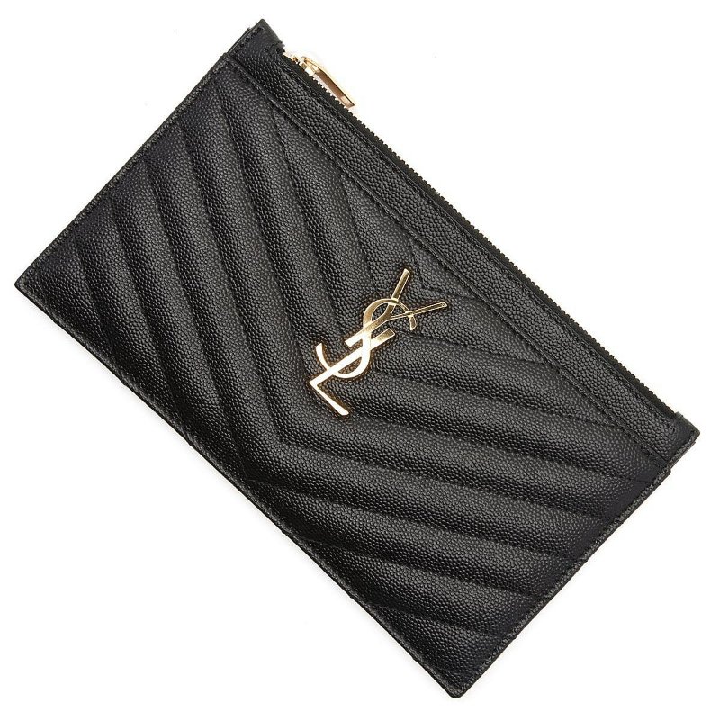 💎Han's house精品服飾💎YSL SAINT LAURENT MONOGRAM 荔枝牛皮手拿包 義大利製 636312-1
