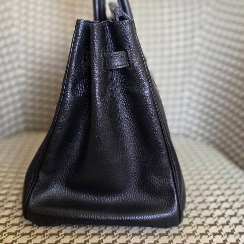 Hermès 老錢 Birkin 黑金35 男女適用 剛專櫃保養回來-3