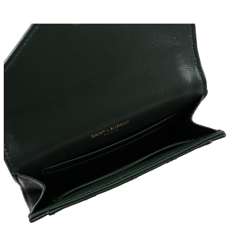 💎Han's house精品服飾💎SAINT LAURENT YSL 信封 卡包 義大利製 現貨 原價23200-2