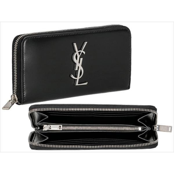 💎Han's house精品服飾💎SAINT LAURENT YSL 小牛皮 長夾 義大利製 現貨 原價27250-2