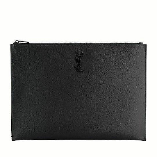 💎Han's house精品服飾💎SAINT LAURENT 手拿包 YSL 義大利製 25x35x1-2