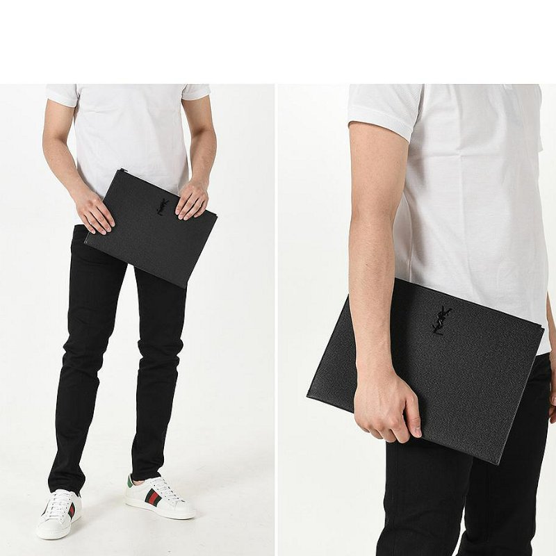 💎Han's house精品服飾💎SAINT LAURENT 手拿包 YSL 義大利製 25x35x1-3