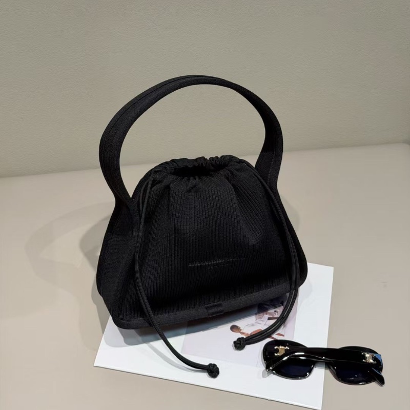 Alexander Wang  Ryan系列 羅紋針織 手提包 小號 24*8*20 99新配件塵袋-4