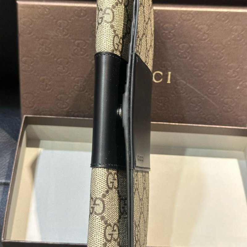 💎Han's house精品服飾💎GUCCI 古馳 老花 真皮 拉鍊 包 長夾 779878-5