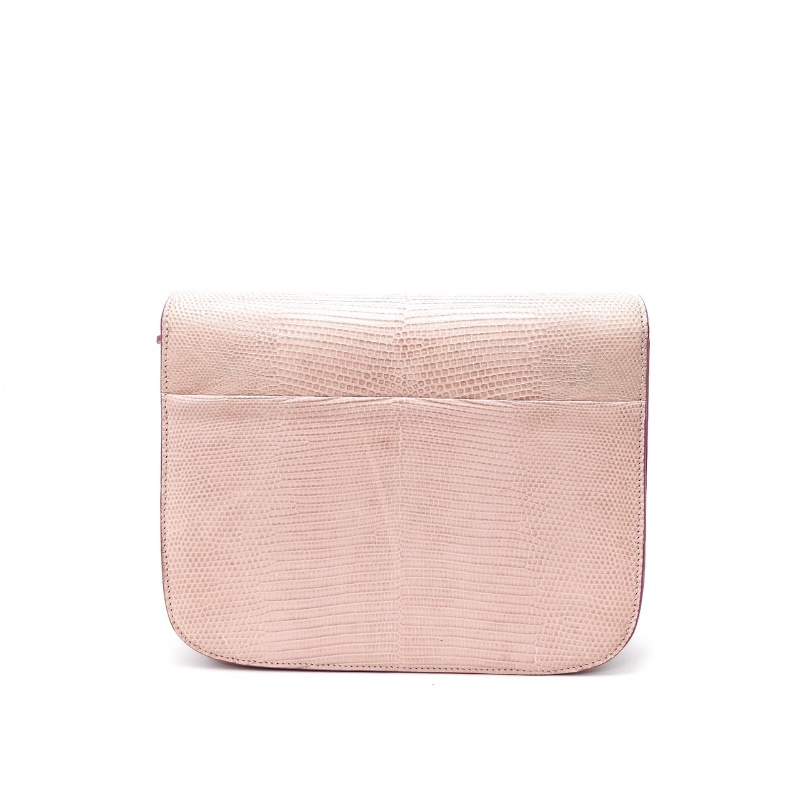 CELINE 粉色稀有皮box肩背斜背包24*19*5 98新配件盒子 塵袋-7