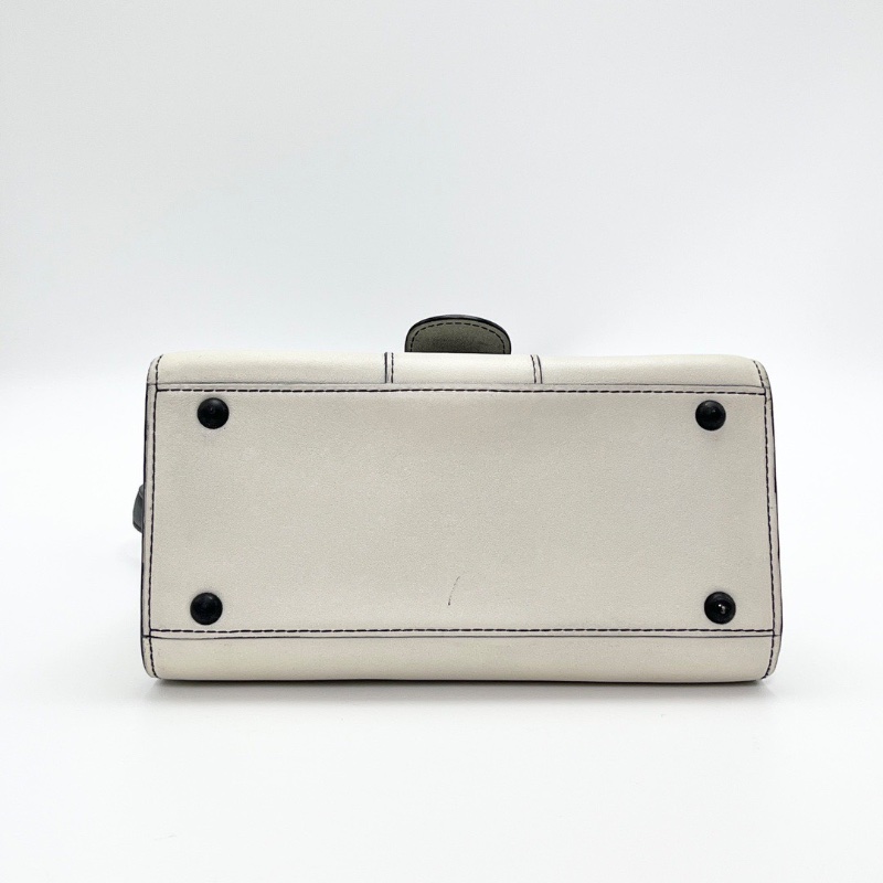 DELVAUX brilliant mini 黑白漸變肩背斜背包20*16*11 98新配件鏡子 塵袋-4