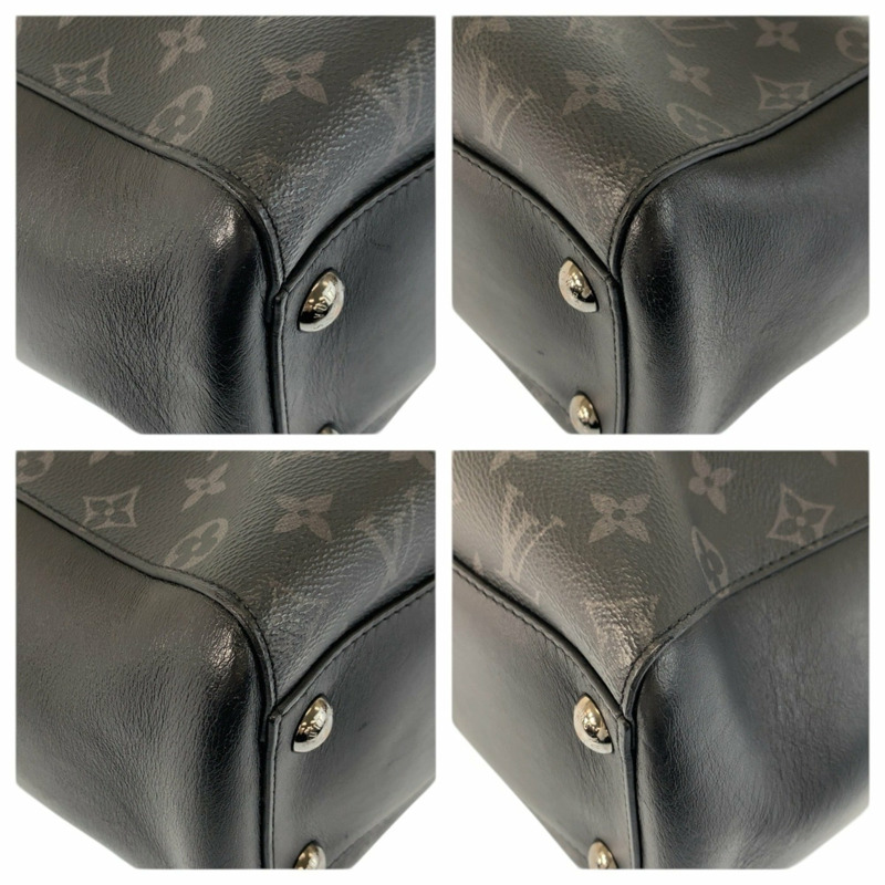 路易威登 (LOUIS VUITTON) Monogram Eclipse Grand Sac 黑色皮革商務手提包 M44733-3