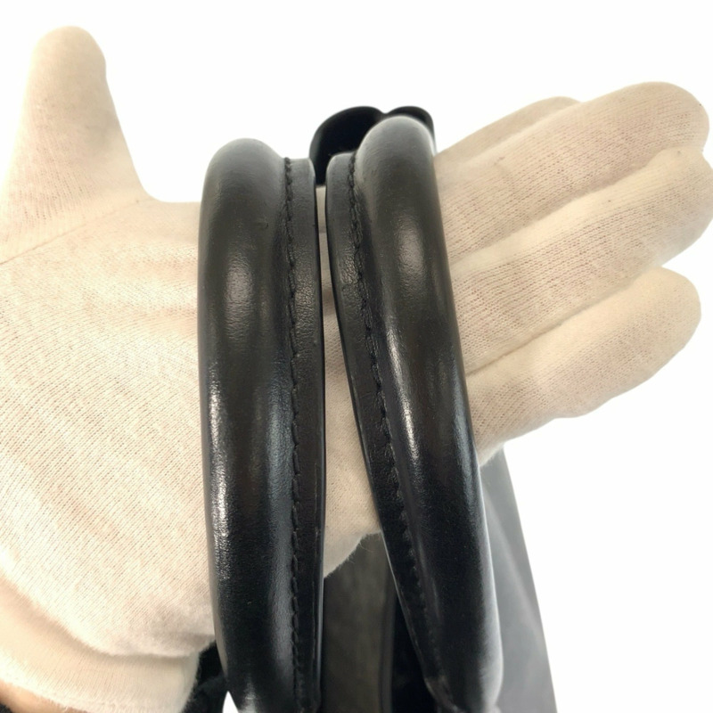 路易威登 (LOUIS VUITTON) Monogram Eclipse Grand Sac 黑色皮革商務手提包 M44733-7