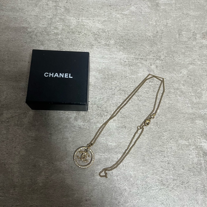 正品 Chanel vintage 經典水鑽短鏈-0