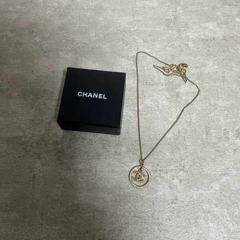 正品 Chanel vintage 經典水鑽短鏈-1