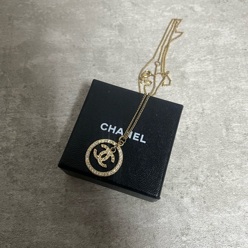 正品 Chanel vintage 經典水鑽短鏈-2