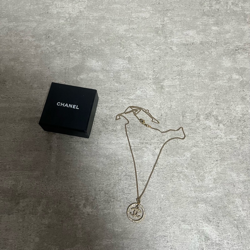 正品 Chanel vintage 經典水鑽短鏈-4