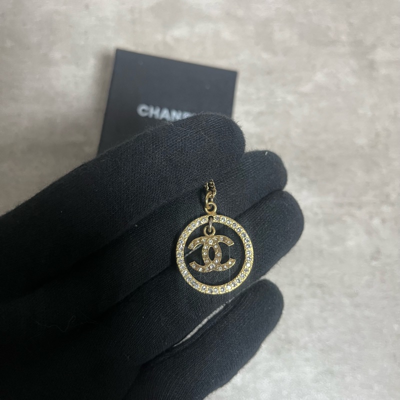 正品 Chanel vintage 經典水鑽短鏈-5
