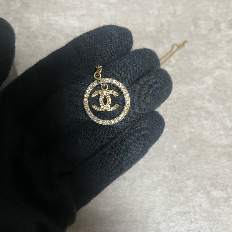 正品 Chanel vintage 經典水鑽短鏈-6