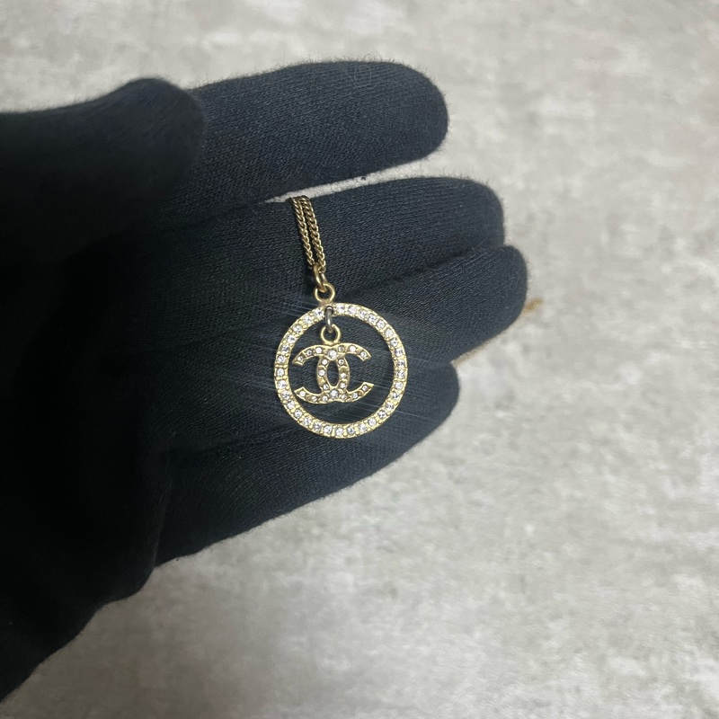 正品 Chanel vintage 經典水鑽短鏈-7