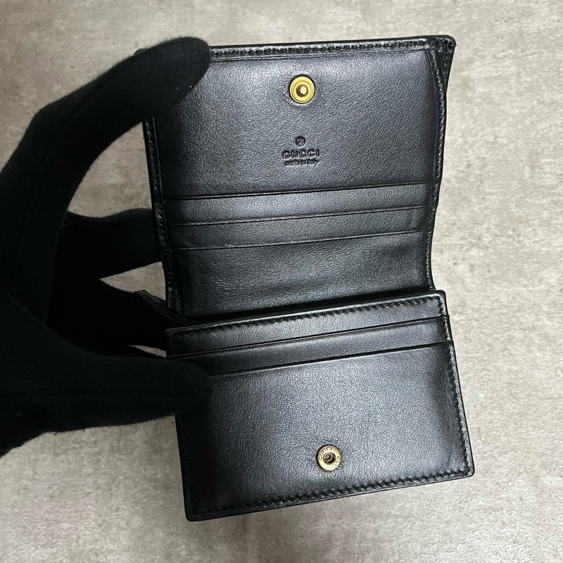 正品 gucci mormont 經典對折短夾-5