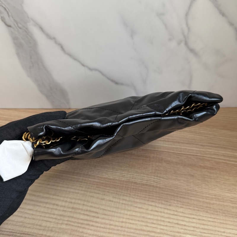 （全新）香奈兒 22bag mini 黑金 芯片款-3