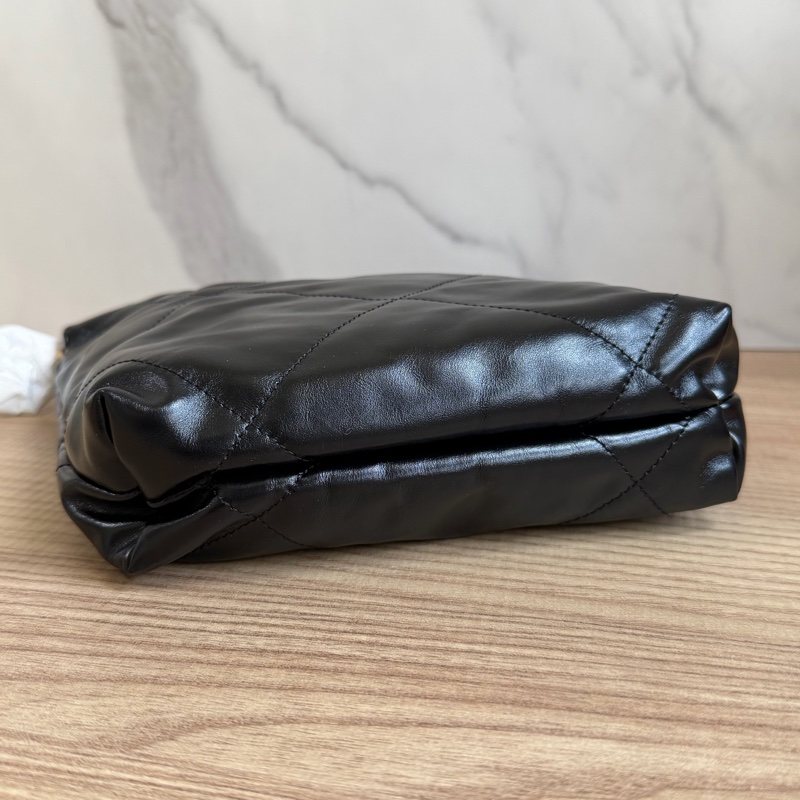 （全新）香奈兒 22bag mini 黑金 芯片款-4